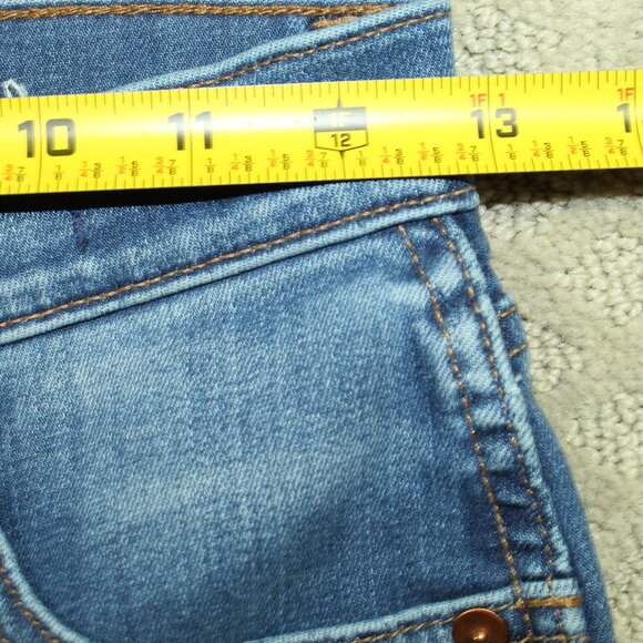 MADEWELL Women's Size 25  10" High Rise Skinny Crop Blue Jeans - Picture 7 of 7